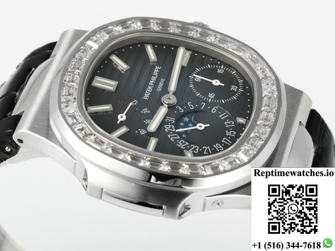 Patek Philippe Nautilus 5722G-001 Ppf Factory V3 Diamond Bezel-Rep Time Watches