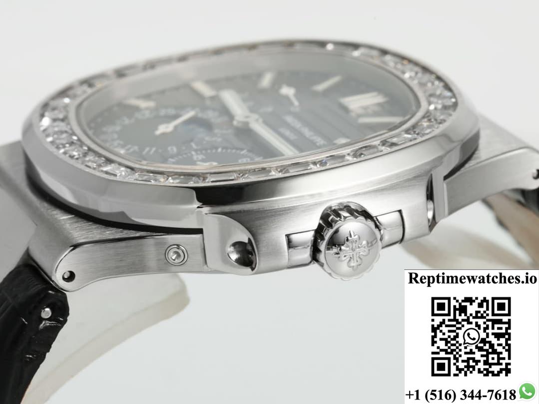Patek Philippe Nautilus 5722G-001 Ppf Factory V3 Diamond Bezel-Rep Time Watches