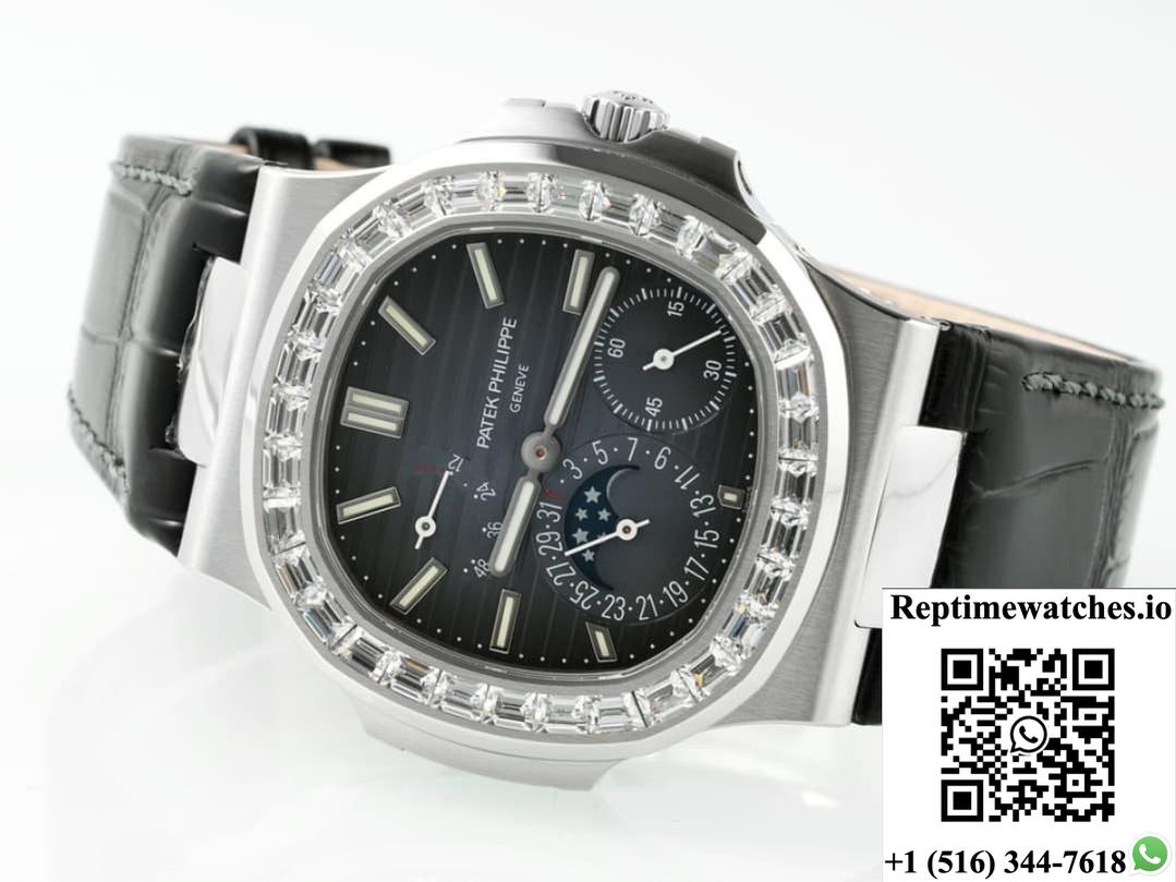 Patek Philippe Nautilus 5722G-001 Ppf Factory V3 Diamond Bezel-Rep Time Watches
