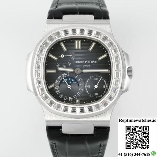 Patek Philippe Nautilus 5722G-001 Ppf Factory V3 Diamond Bezel-Rep Time Watches