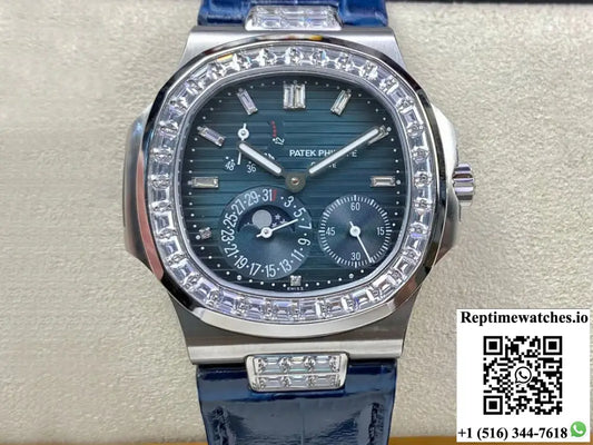 Patek Philippe Nautilus 5724G-001 GR Factory Diamond Bezel - Watches