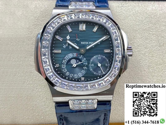 Patek Philippe Nautilus 5724G-001 Gr Factory Diamond Bezel-Rep Time Watches