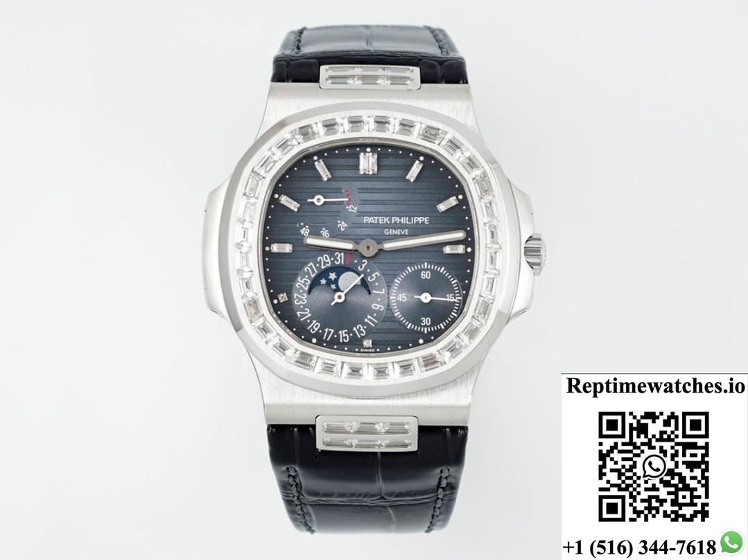 Patek Philippe Nautilus 5724G-001 Ppf Factory V3 Transparent Case Back-Rep Time Watches