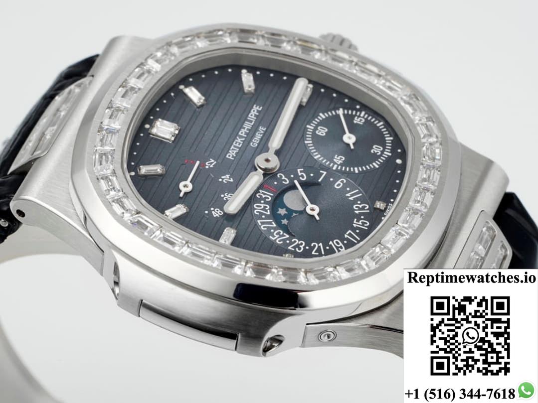 Patek Philippe Nautilus 5724G-001 Ppf Factory V3 Transparent Case Back-Rep Time Watches