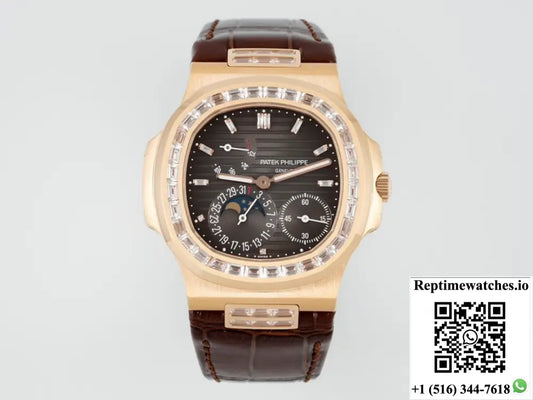 Patek Philippe Nautilus 5724R-001 PPF Factory V3 Diamond Hour Markers