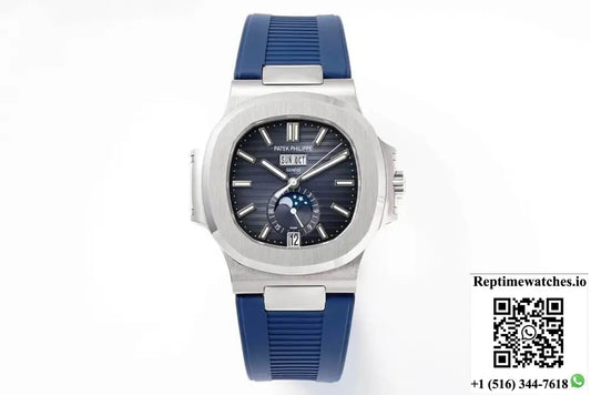 Patek Philippe Nautilus 5726/1A-014 PPF Factory Blue Rubber Strap - Watches