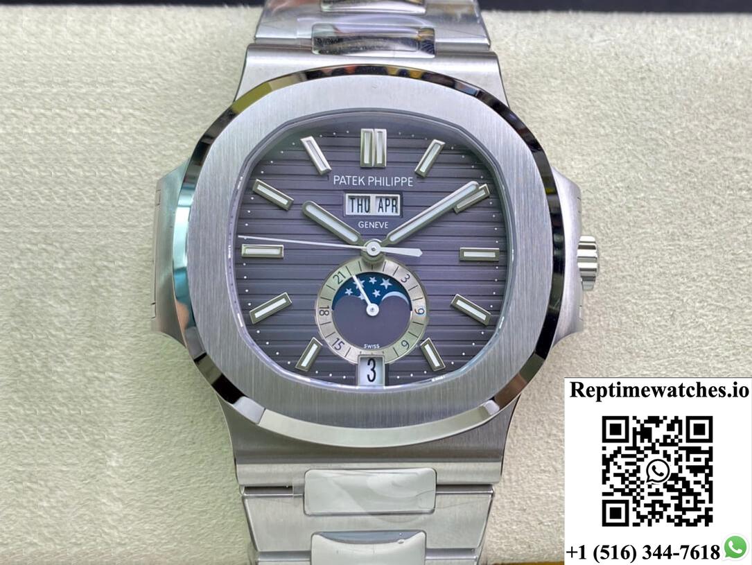 Patek Philippe Nautilus 5726/1A-001 Ppf Factory Grey Dial-Rep Time Watches