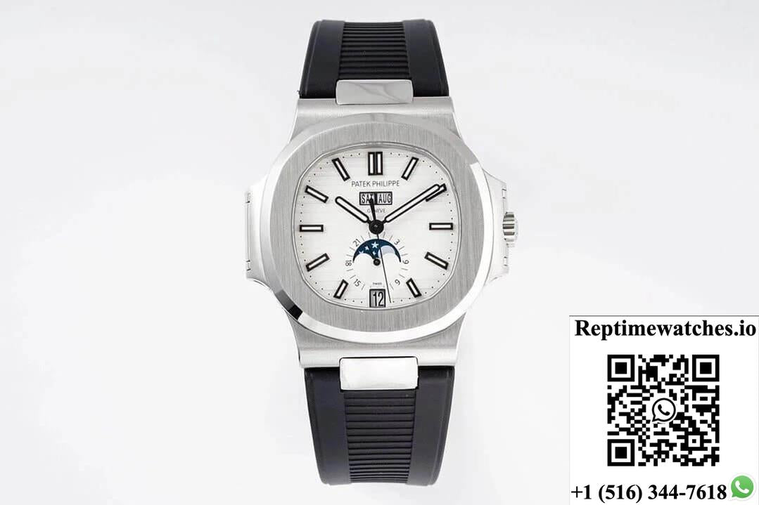 Patek Philippe Nautilus 5726/1A-010 Ppf Factory Black Rubber Strap-Rep Time Watches