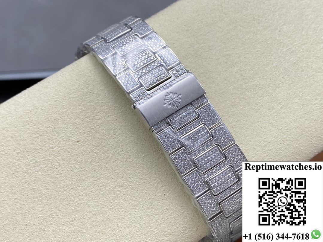 Patek Philippe Nautilus 5791-10G-010 Amg Factory Diamond Dial-Rep Time Watches