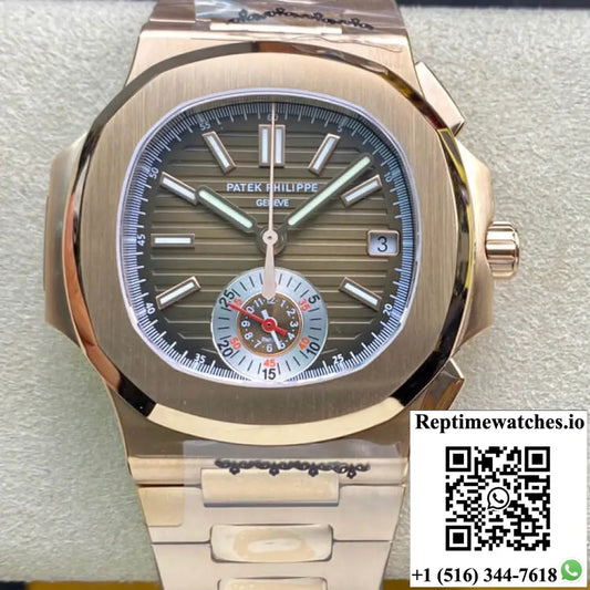 Patek Philippe Nautilus 5980-1R 3K Factory V2 Rose Gold - Watches