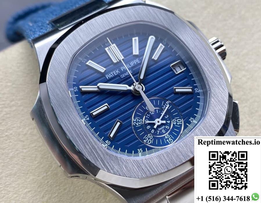 Patek Philippe Nautilus 5980-60G-001 3K Factory Date Display-Rep Time Watches