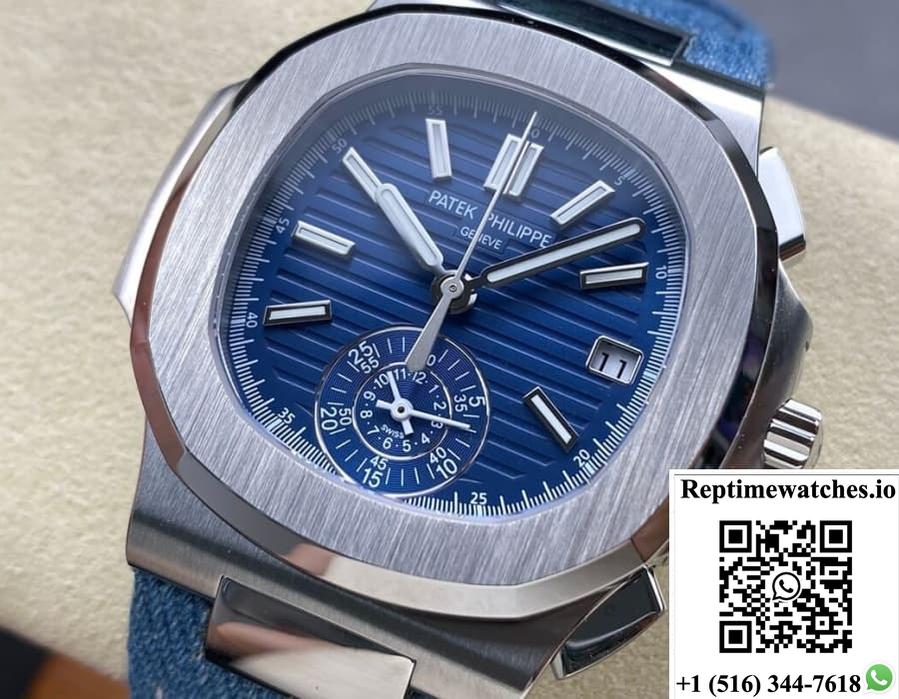 Patek Philippe Nautilus 5980-60G-001 3K Factory Date Display-Rep Time Watches