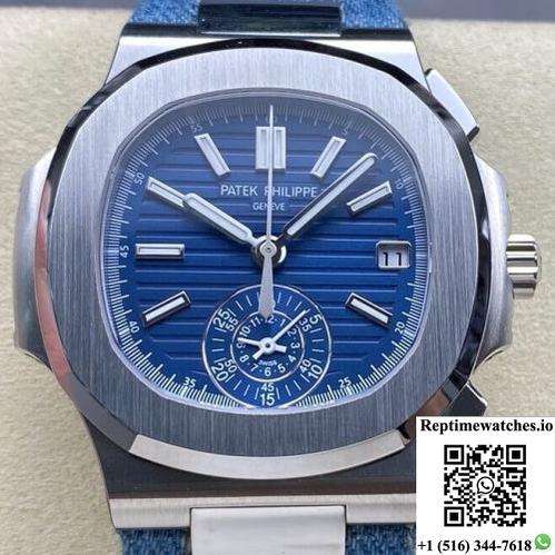 Patek Philippe Nautilus 5980-60G-001 3K Factory Date Display-Rep Time Watches