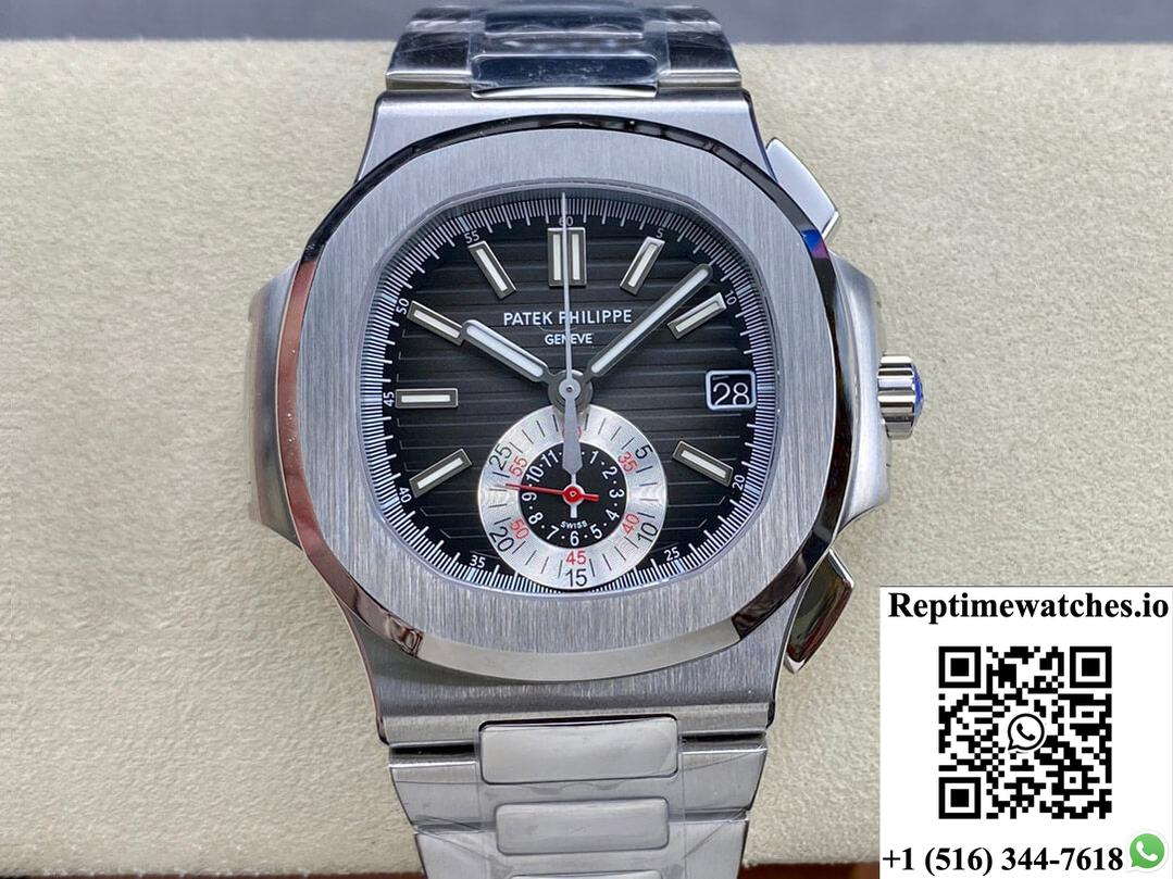 Patek Philippe Nautilus 5980/1A-014 Ppf Factory Black Dial-Rep Time Watches