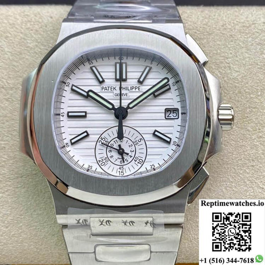 Patek Philippe Nautilus 5980/1A-019 3K Factory V2 Stainless Steel-Rep Time Watches