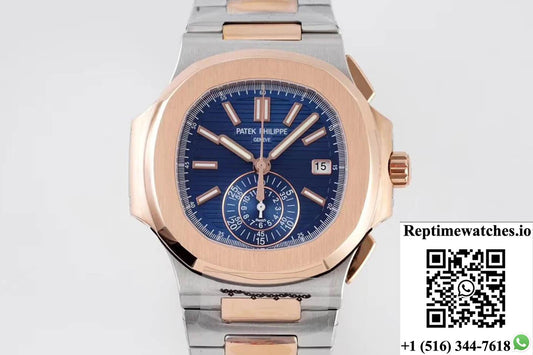 Patek Philippe Nautilus 5980/1Ar-001 3K Factory V2 Rose Gold-Rep Time Watches