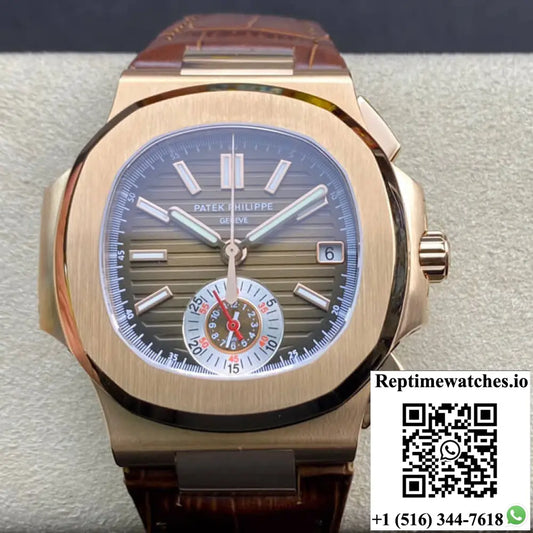 Patek Philippe Nautilus 5980R-001 3K Factory V2 Rose Gold - Watches