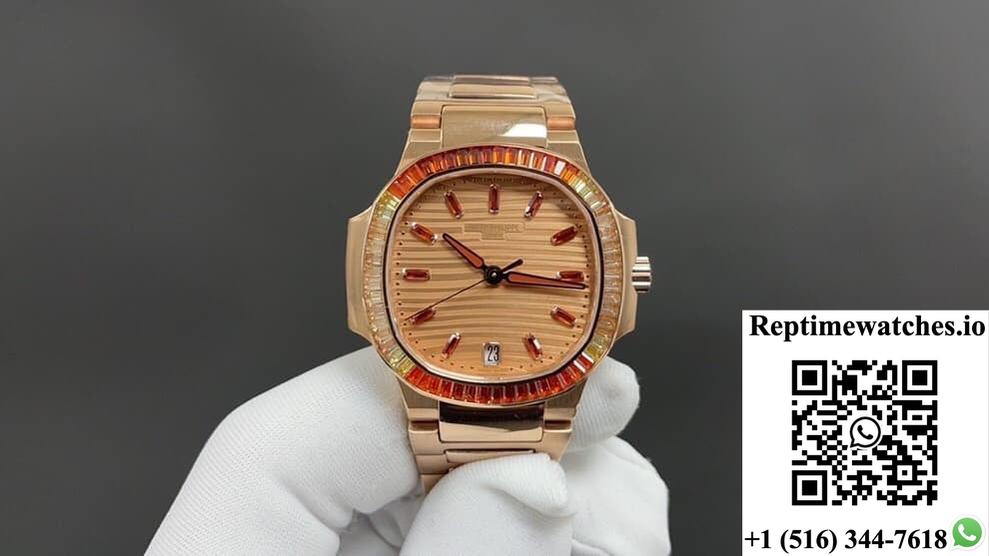Patek Philippe Nautilus 7118/1300R-001 Gr Factory Rose Gold-Rep Time Watches