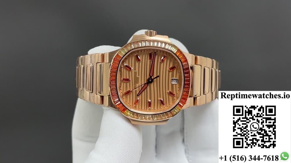 Patek Philippe Nautilus 7118/1300R-001 Gr Factory Rose Gold-Rep Time Watches