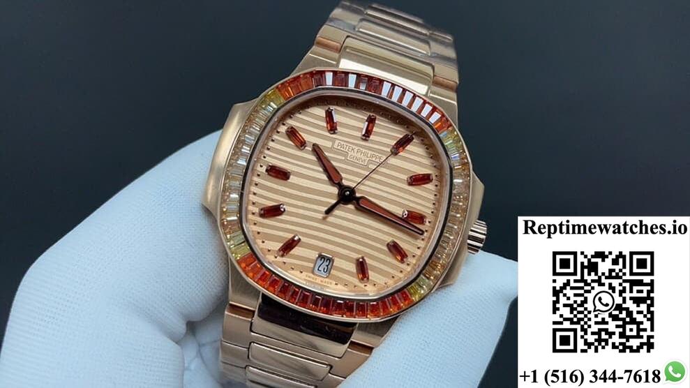 Patek Philippe Nautilus 7118/1300R-001 Gr Factory Rose Gold-Rep Time Watches