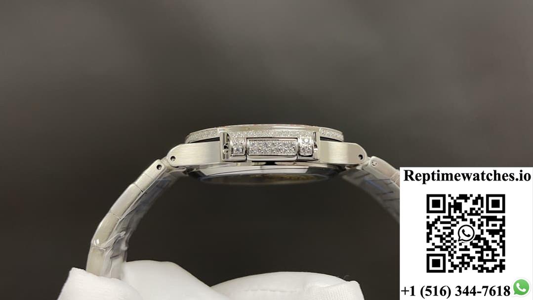 Patek Philippe Nautilus 7118/1452G-001 Gr Factory Full Diamond Dial-Rep Time Watches