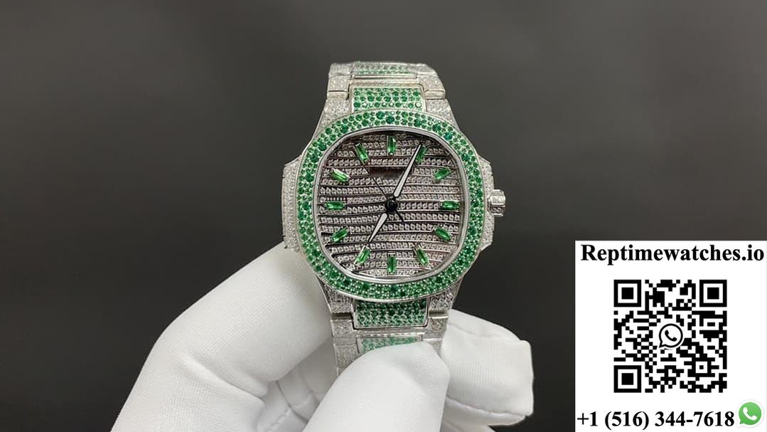 Patek Philippe Nautilus 7118/1453G-001 Gr Factory 18K White Gold-Rep Time Watches