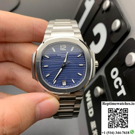 Patek Philippe Nautilus 7118/1A-001 3K Factory Blue Dial-Rep Time Watches
