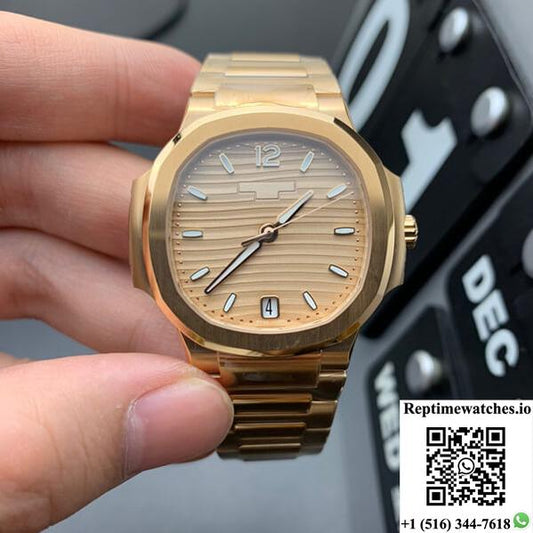Patek Philippe Nautilus 7118/1R-010 3K Factory Rose Gold-Rep Time Watches