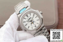 Patek Philippe Nautilus Annual Calendar Moonphase 5726/1A-010 KM Factory White Dial - Watches
