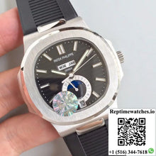 Patek Philippe Nautilus Annual Calendar Moonphase 5726A KM Factory V2 Black Dial - Watches