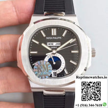 Patek Philippe Nautilus Annual Calendar Moonphase 5726A KM Factory V2 Black Dial - Watches
