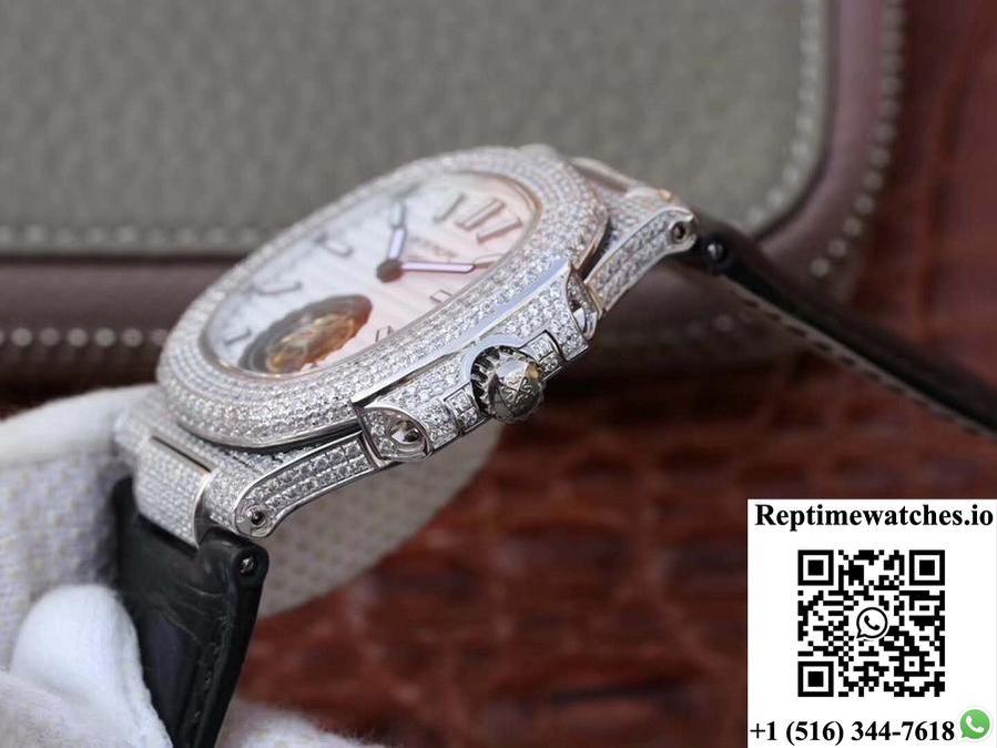 Patek Philippe Nautilus Jumbo 5711 Tourbillon 2018 R8 Factory White Dial-Rep Time Watches