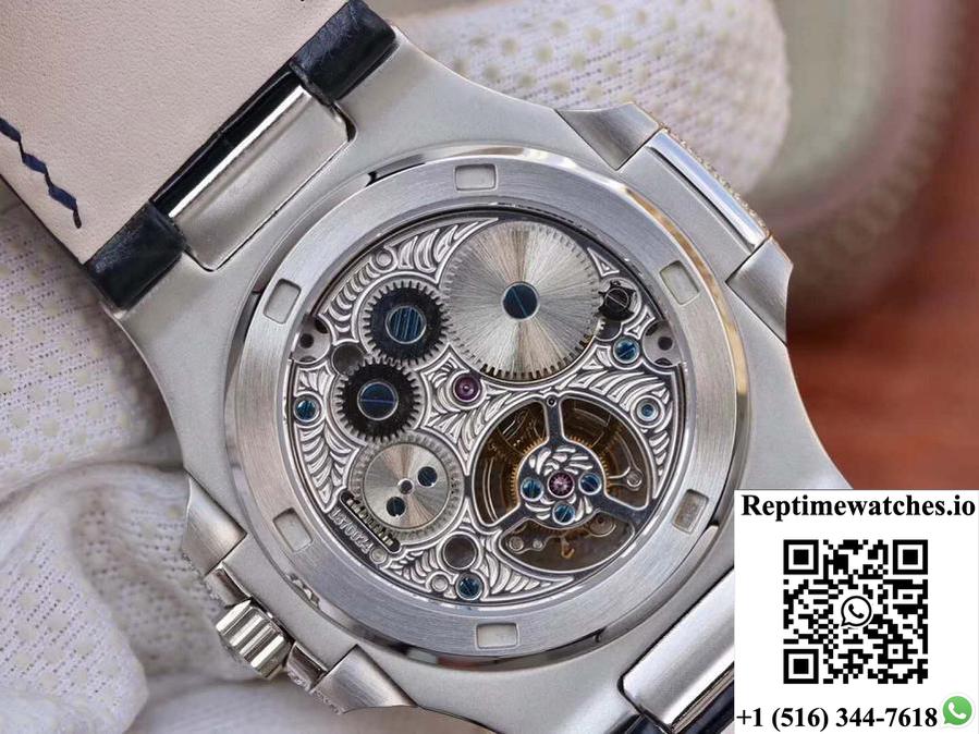 Patek Philippe Nautilus Jumbo 5711 Tourbillon Blue Dial R8 Factory-Rep Time Watches