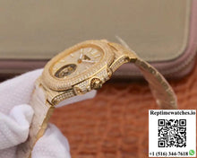 Patek Philippe Nautilus Jumbo 5711 Tourbillon R8 Factory 18K Yellow Gold Diamond Dial - Watches