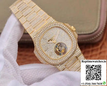 Patek Philippe Nautilus Jumbo 5711 Tourbillon R8 Factory 18K Yellow Gold Diamond Dial - Watches