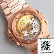 Patek Philippe Nautilus Jumbo 5719/10G-010 Rose Gold Full Diamond Dial - Watches