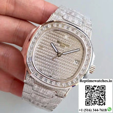 Patek Philippe Nautilus Jumbo 5719/1G-001 Diamonds Dial - Watches