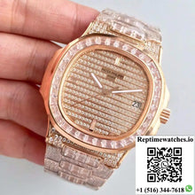 Patek Philippe Nautilus Jumbo 5719/1G-001 Rose Gold Diamonds Dial - Watches