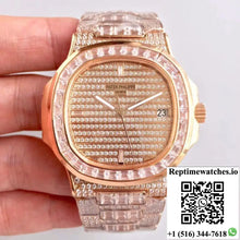 Patek Philippe Nautilus Jumbo 5719/1G-001 Rose Gold Diamonds Dial - Watches