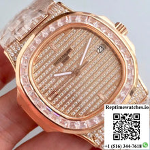 Patek Philippe Nautilus Jumbo 5719/1G-001 Rose Gold Diamonds Dial - Watches