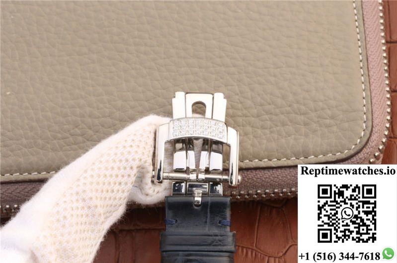 Patek Philippe Nautilus Jumbo 5719/1G-001 Km Factory Blue Dial-Rep Time Watches