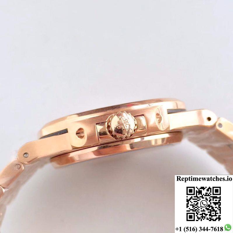 Patek Philippe Nautilus Jumbo 5719/1G-001 Rose Gold Diamonds Dial-Rep Time Watches