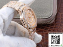Patek Philippe Nautilus Jumbo 7021/1R-001 Full Paved Diamonds Dial - Watches