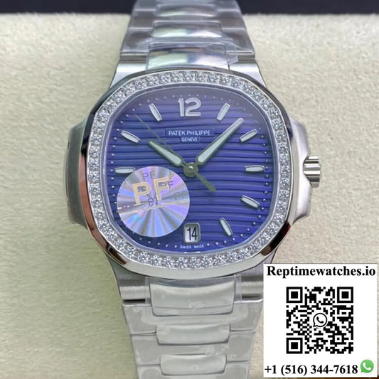 Patek Philippe Nautilus Ladies 7018/1A-010 Pf Factory Blue Dial Product Photo 1