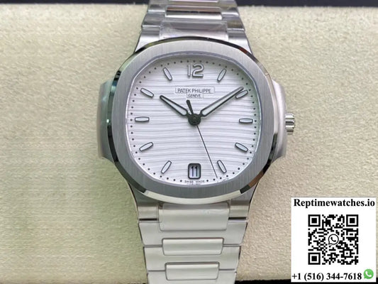 Patek Philippe Nautilus Ladies 7118/1A-010 3K Factory Silver Dial AF Factory