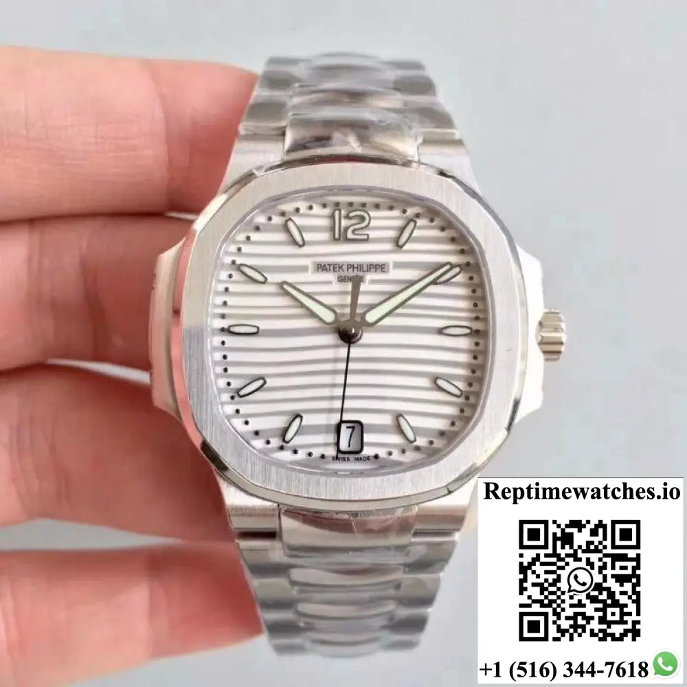 Patek Philippe Nautilus Ladies 7118/1A-010 PF Factory White Dial - Watches