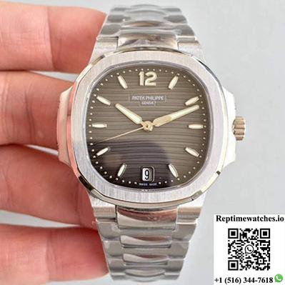 Patek Philippe Nautilus Ladies 7118/1A-011 Pf Factory Anthracite Dial-Rep Time Watches