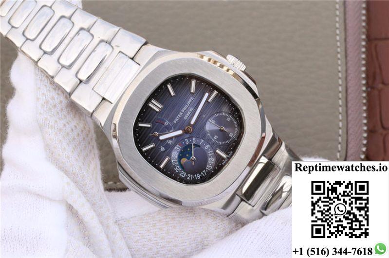 Patek Philippe Nautilus Moonphase 5712/1A-001 Blue Dial-Rep Time Watches