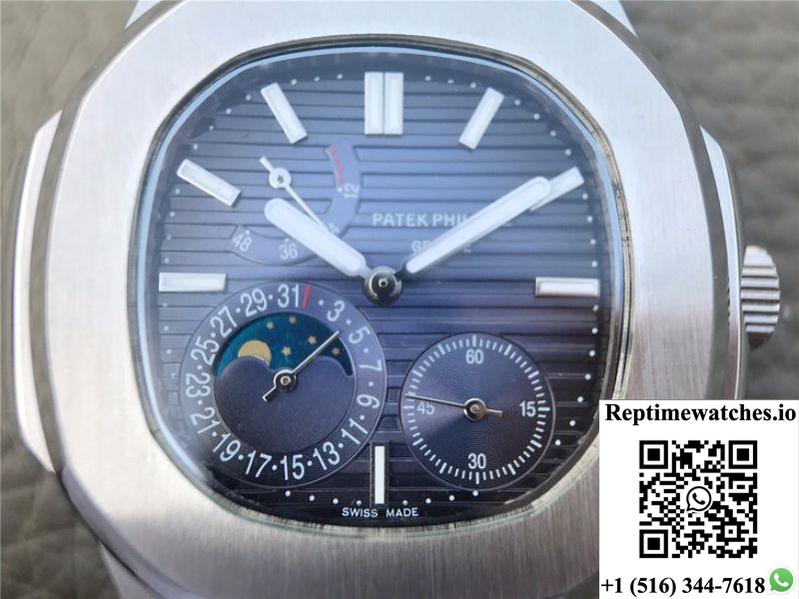 Patek Philippe Nautilus Moonphase 5712/1A-001 Blue Dial-Rep Time Watches