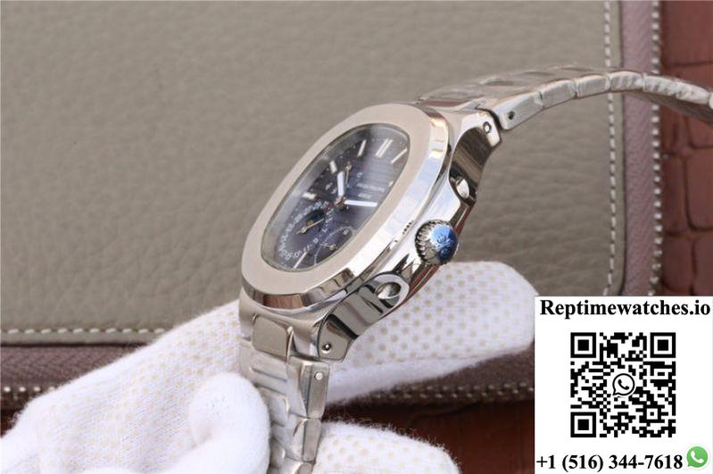 Patek Philippe Nautilus Moonphase 5712/1A-001 Blue Dial-Rep Time Watches